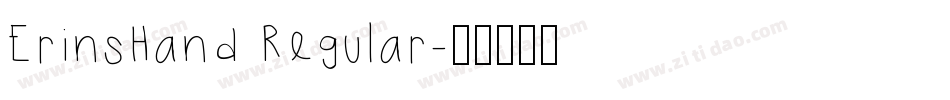 ErinsHand Regular字体转换